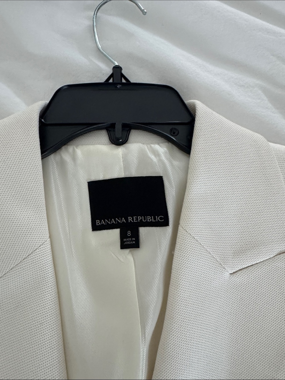 Banana Republic Cream Double-Breasted Blazer with Gold Buttons - Picture 2 of 2